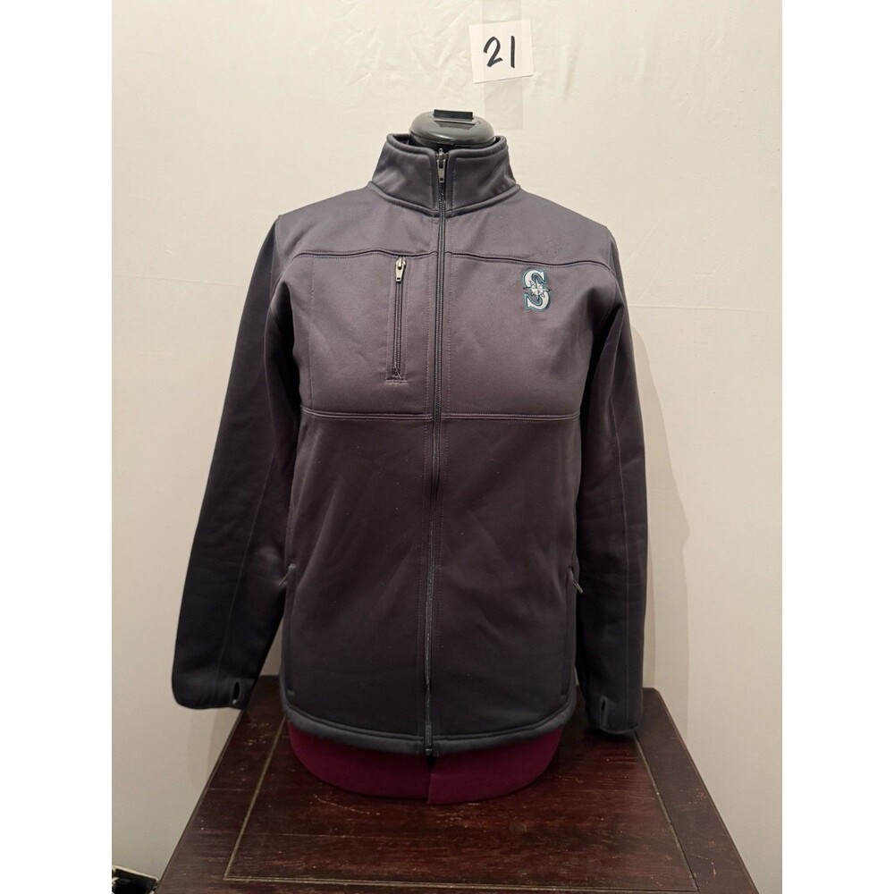 Seattle Mariners Youth XL 18/20 Softshell Full Zip Jacket OuterStuff Gray